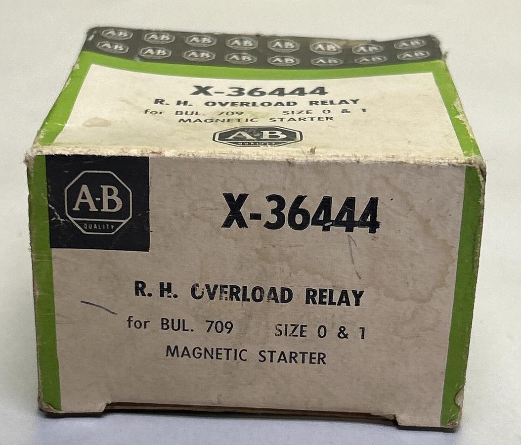 ALLEN BRADLEY,X-36444,RH OVERLOAD RELAY NOS