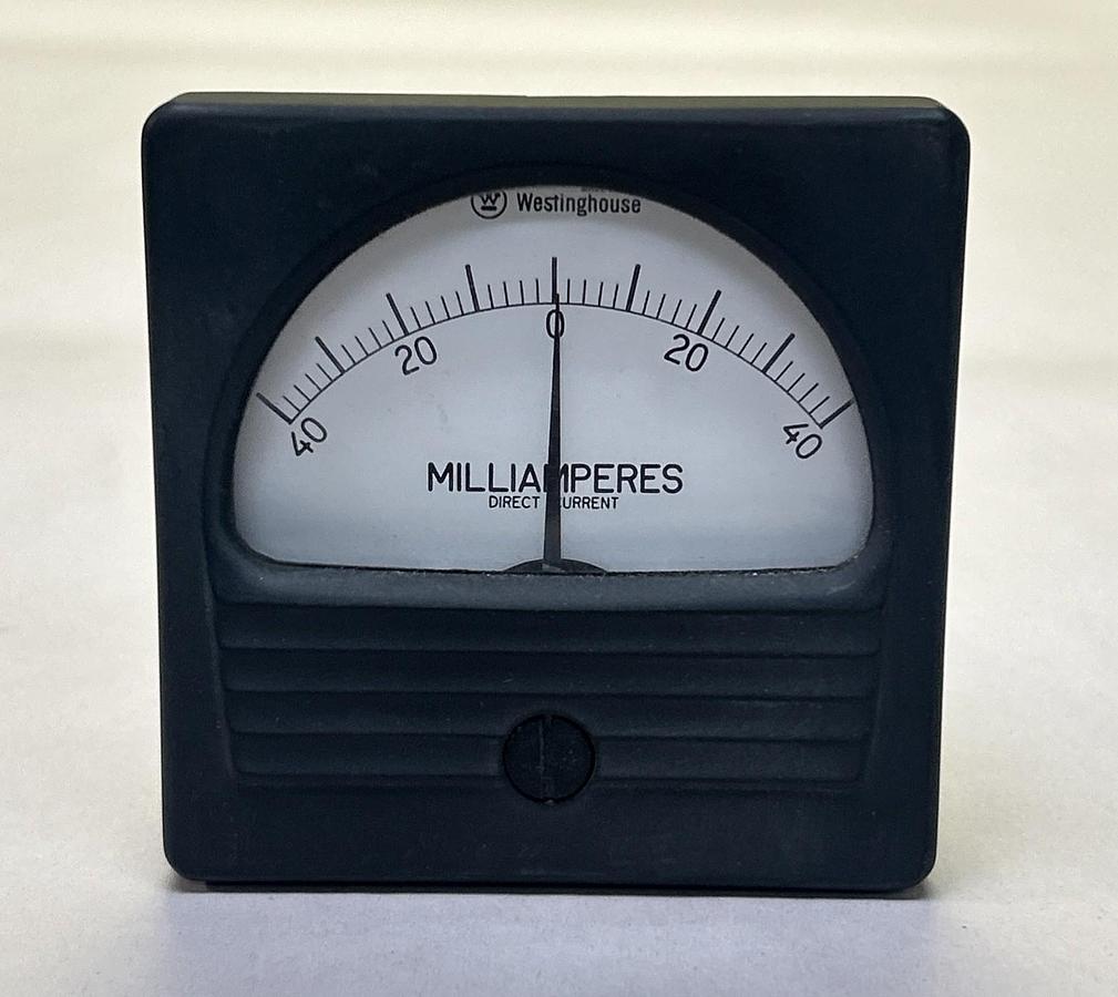 WESTINGHOUSE,PGW01487,PANEL METER 40-40 MILLIAMPERES NOS