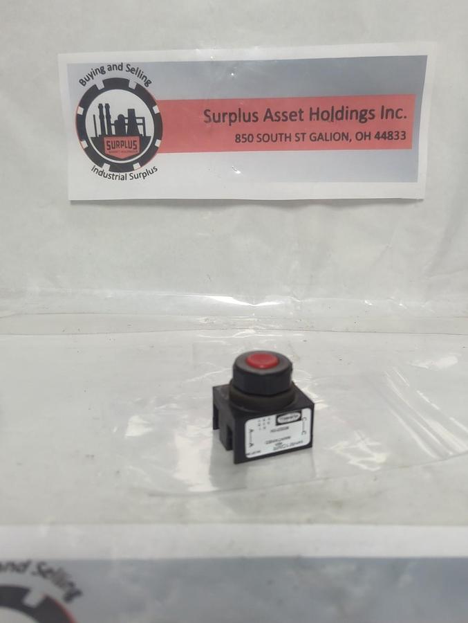 Used HUBBELL,M1GMR,RED MAINTAINED PUSH BUTTON PRE-OWNED