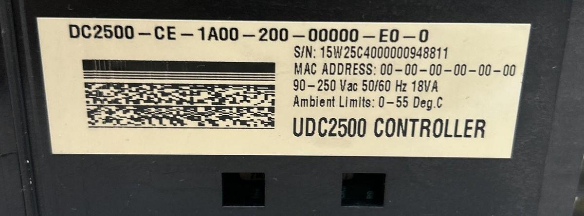 Used HONEYWELL,DC2500-CE-1A00-200-00000-E0-0,UNIVERSAL DIGITAL CONTROLLER