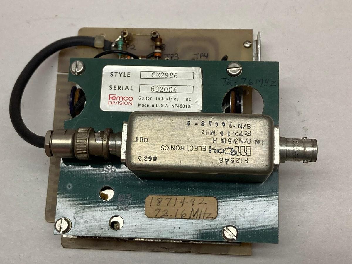 Used Femco,CE2986A,Rev D Gulton PCB Board