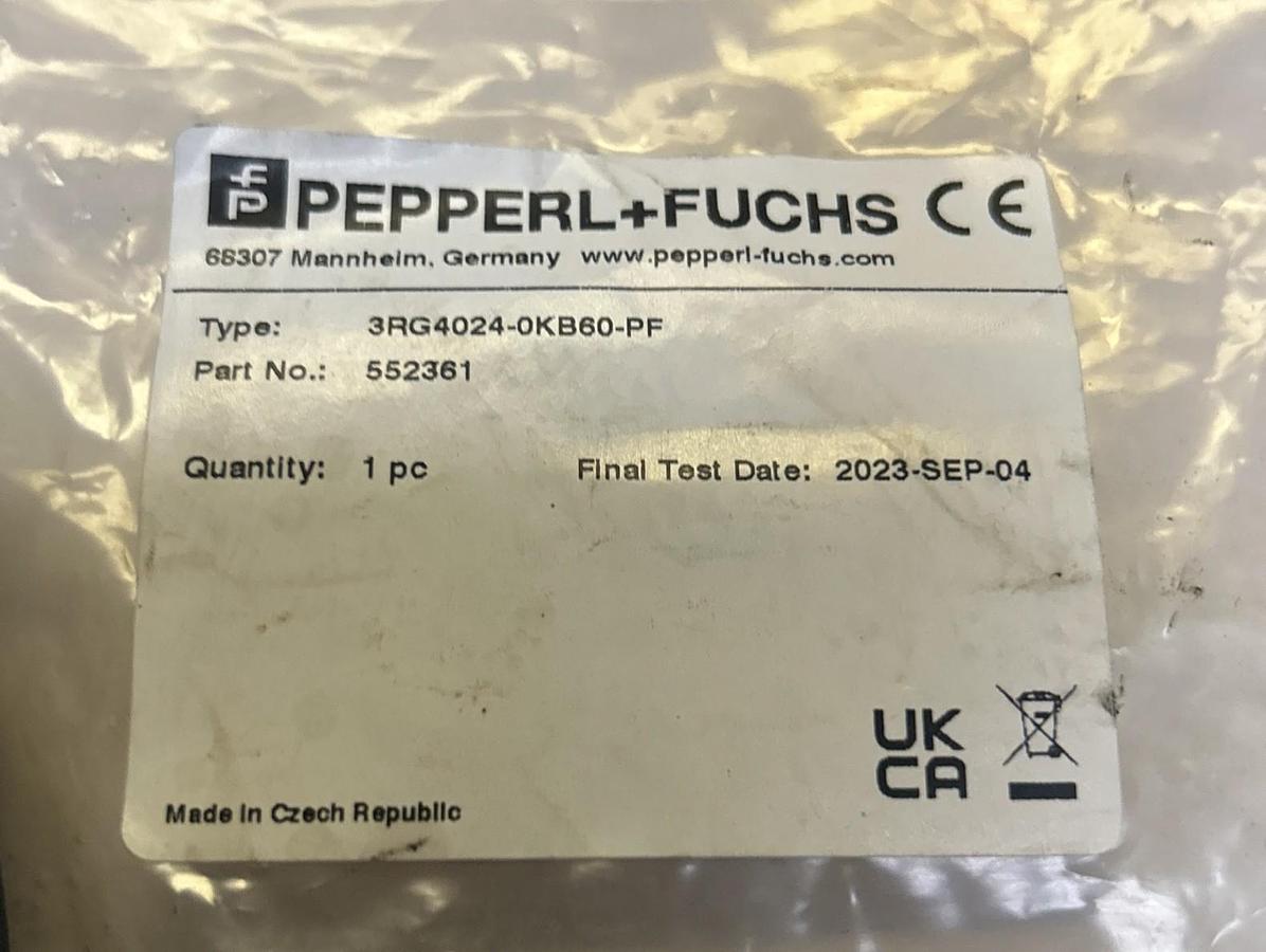 PEPPERL & FUCHS,3RG4024-0KB60-PF,INDUCTIVE SENSOR NOS