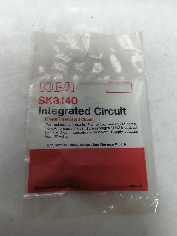 RCA,SK3140,LINEAR INTEGRATED CIRCUIT NEW
