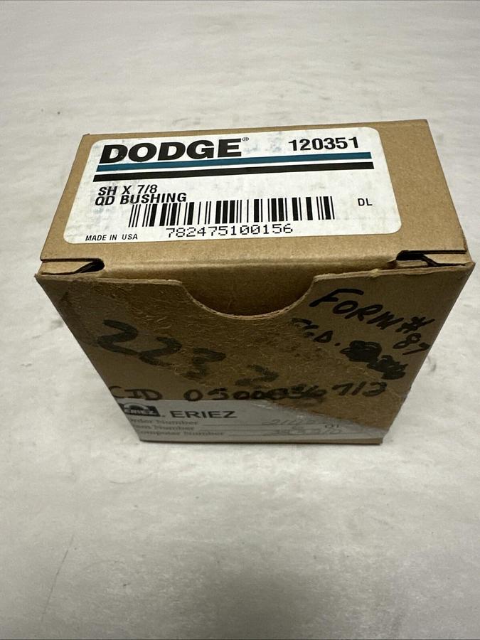 Used Dodge,SH x 7/8",QD Bushing