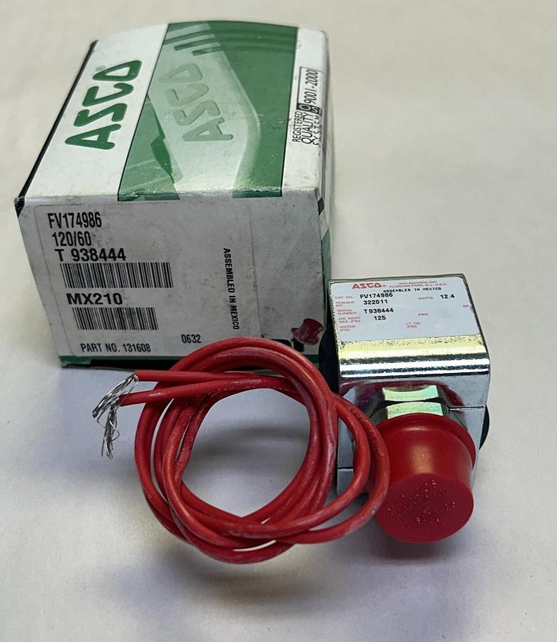 Used ASCO,FV174986,SOLENOID VALVE COIL 110/120VAC NEW