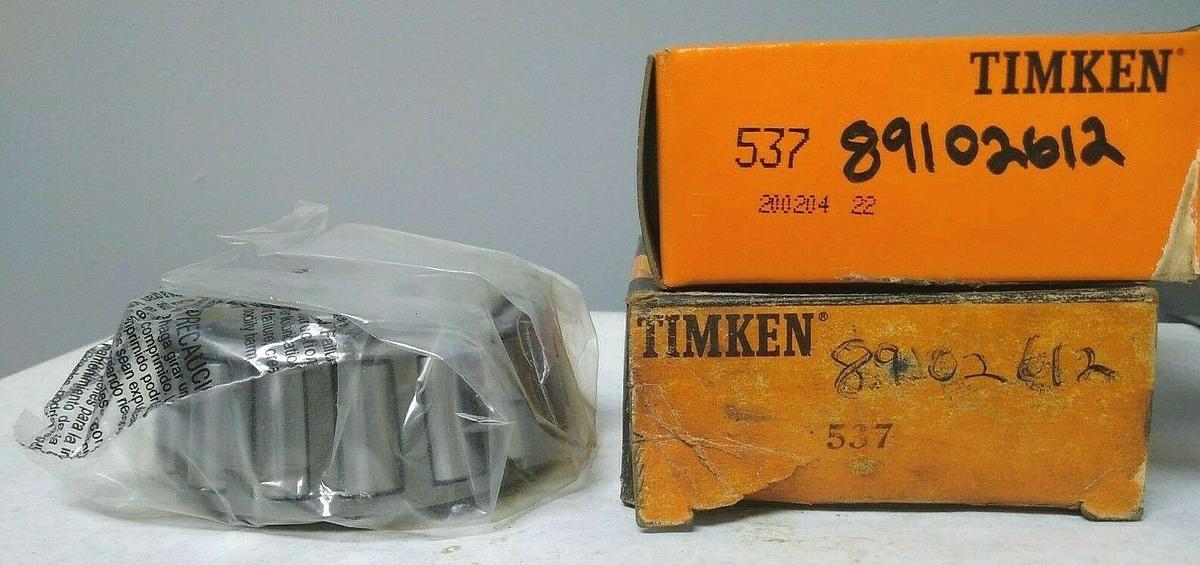 Used Timken,537,Roller Bearing Cone Lot Of 2 NOS
