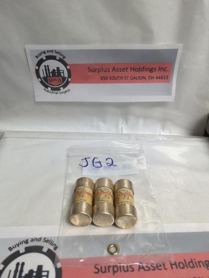 Used UTSUNOMIYA ELECTRIC,JG2,HIGH RUPTURING FUSE 40 AMP LOT OF 3 PRE-OWNED