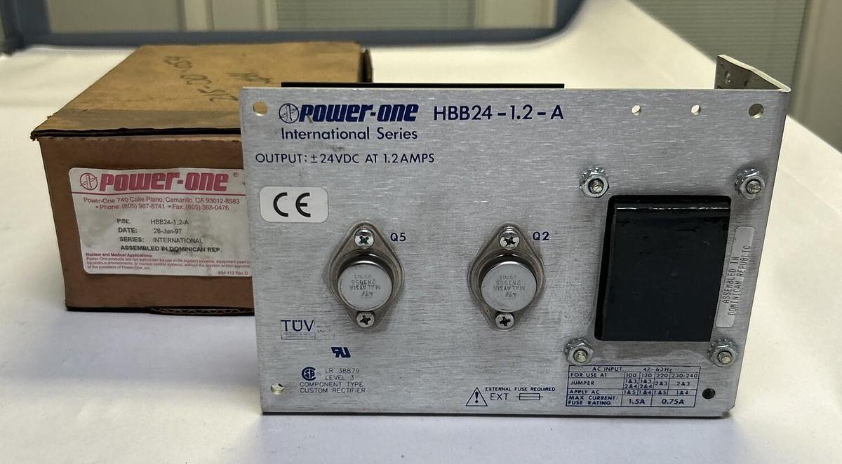 Used POWER-ONE,HBB24-1.2-A,POWER SUPPLY 1.2A NEW