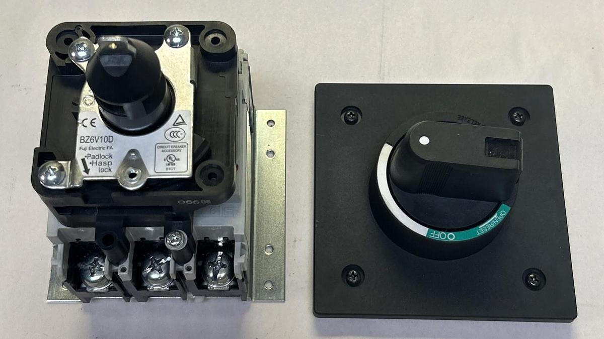 Used FUJI,EW100AAG,CIRCUIT BREAKR 75A W/ BZ6V10D OPERATING HANDLE