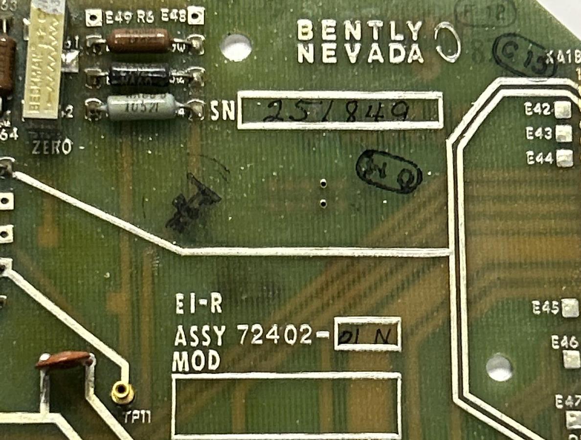 Used BENTLY NEVADA,72402-01,PC CIRCUIT BOARD
