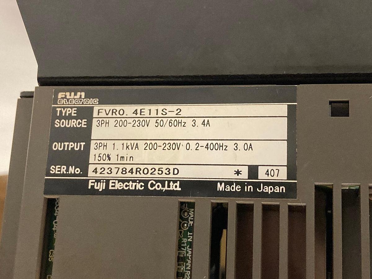 Used Fuji Electric,FVRO. 4E11S-2,Inverter Drive