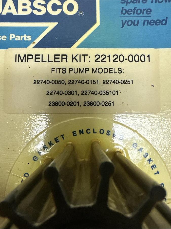 Used Jabsco,22120-0001,Impeller Kit