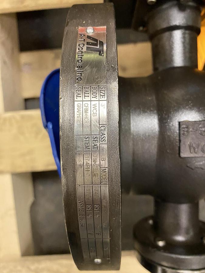 TRIAC A-T Controls,2R850SR 3" ACTUATOR BALL VALVE CLASS 300