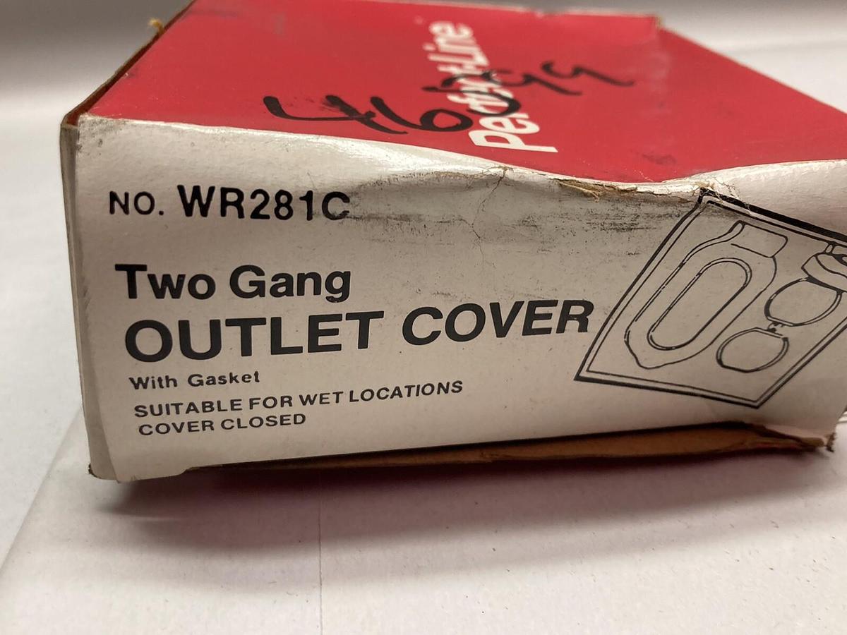 Thomas & Betts,WR281-C,Two Gang Outlet Cover