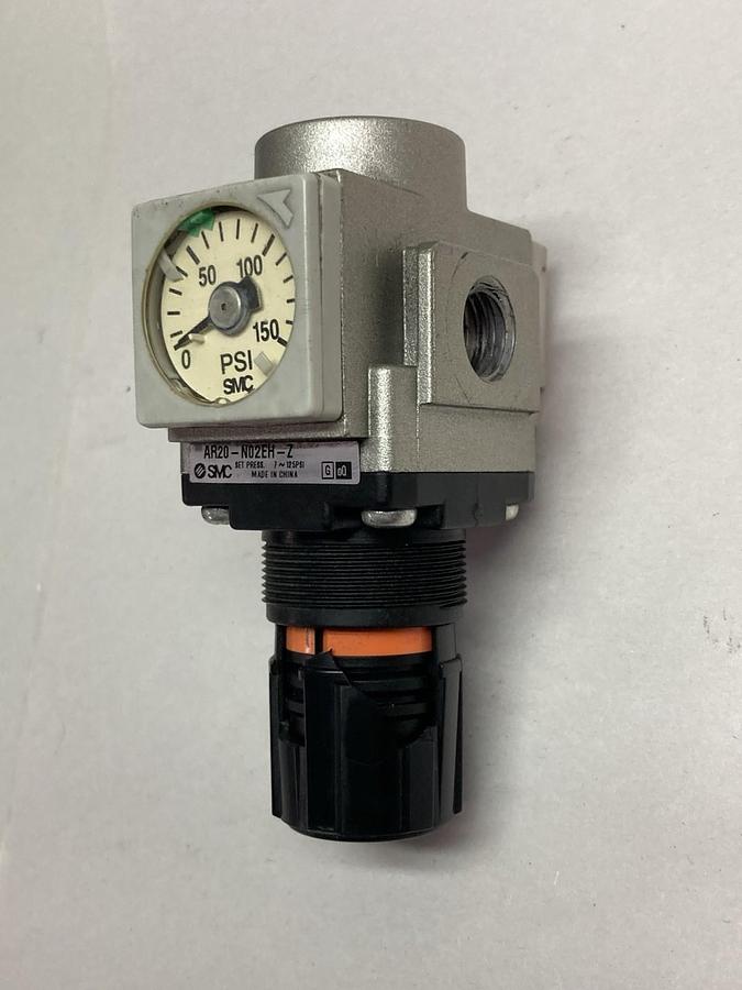Used SMC,AR20-N02EH-Z,Air Pressure Regulator 7~125PSI