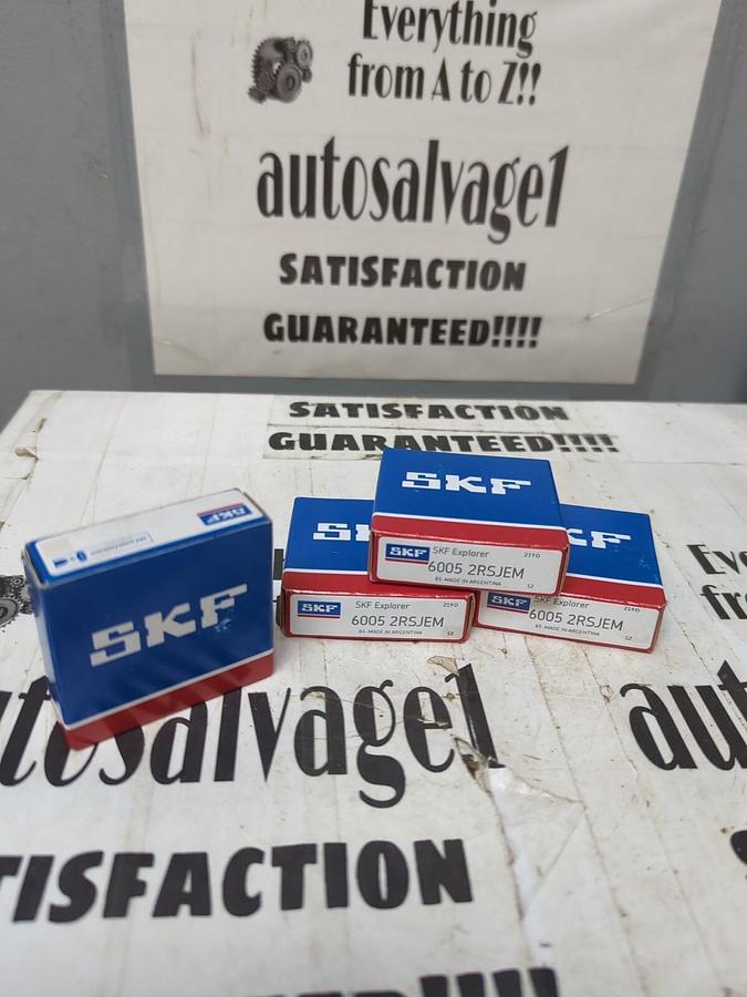 SKF,6005 2RSJEM,DEEP GROOVE BALL BEARING LOT OF 4 NOS