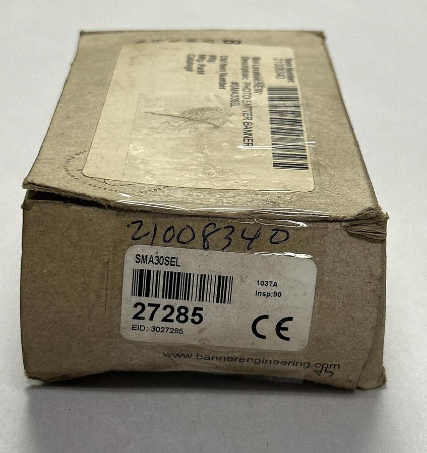 Used BANNER,SMA30SEL,EMITTER SENSOR SWITCH NEW