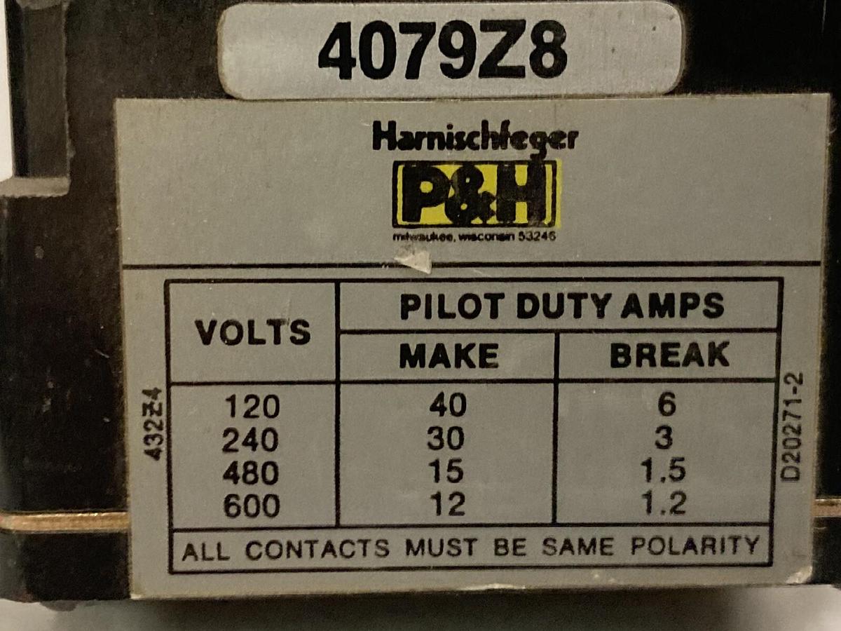 Used Harnischfeger P&H,4079Z8,Switch