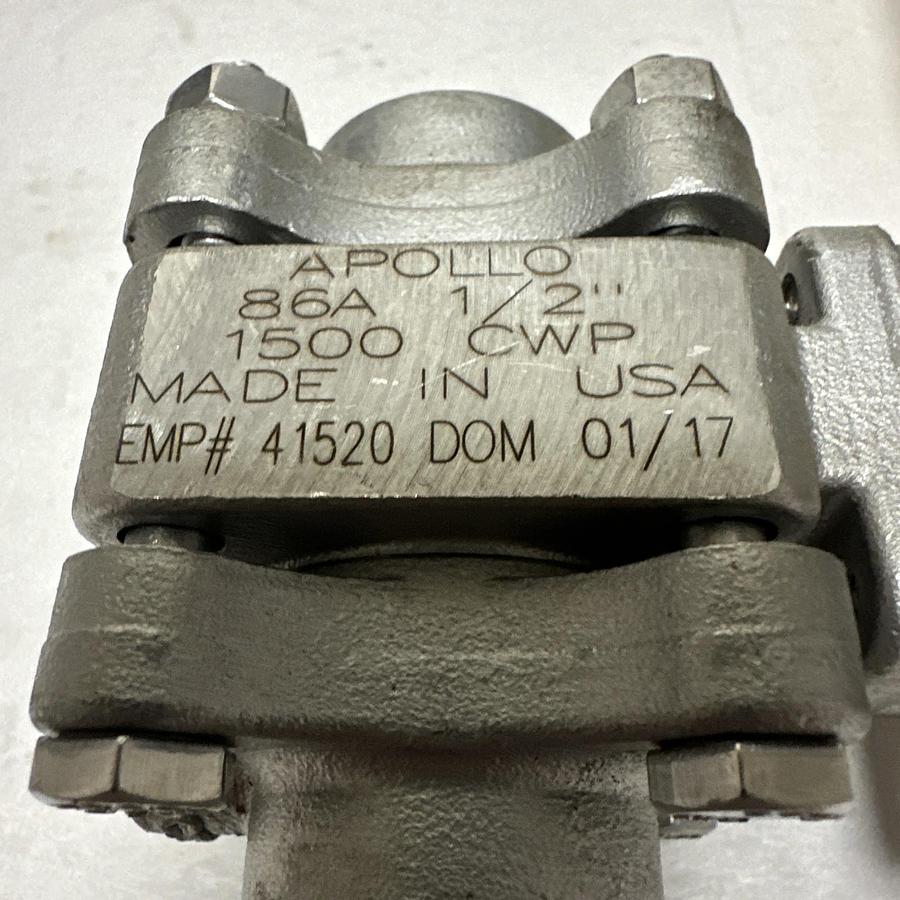 Apollo,86A-203-01,1/2" 1500 CWP Stainless Steel Valve