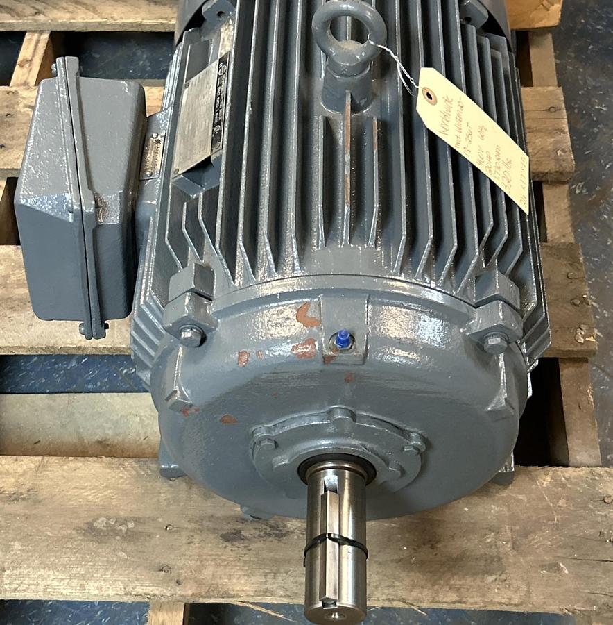 Used WORLDWIDE ELECTRIC,WWEM20-18-256T,MOTOR 20HP 1770RPM 230/460V 3PH 256T FRAME