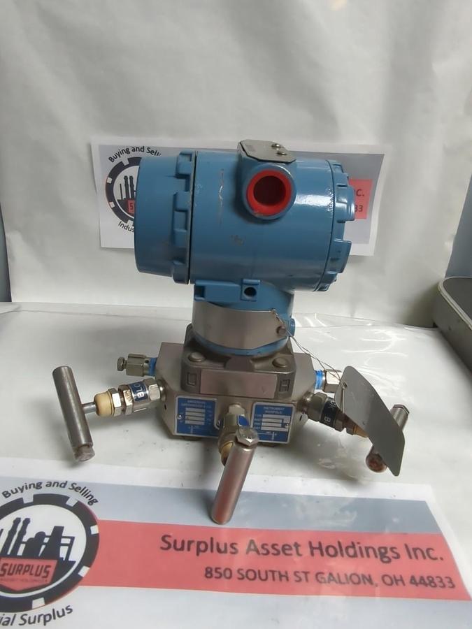 Used ROSEMOUNT,3051 CD3A22A1AM5,PRESSURE TRANSMITTER PRE-OWNED