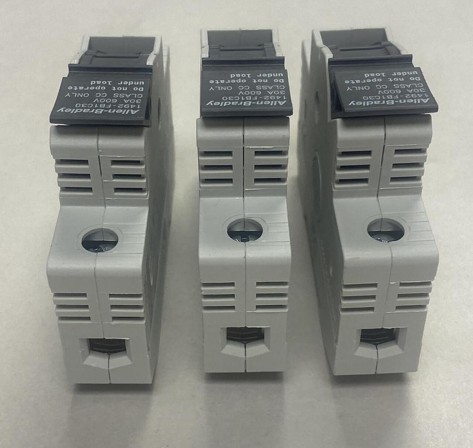 ALLEN BRADLEY,1492-FB1C30,FUSE HOLDER 1 POLE 30A 600V LOT OF 3 NEW NO BOX