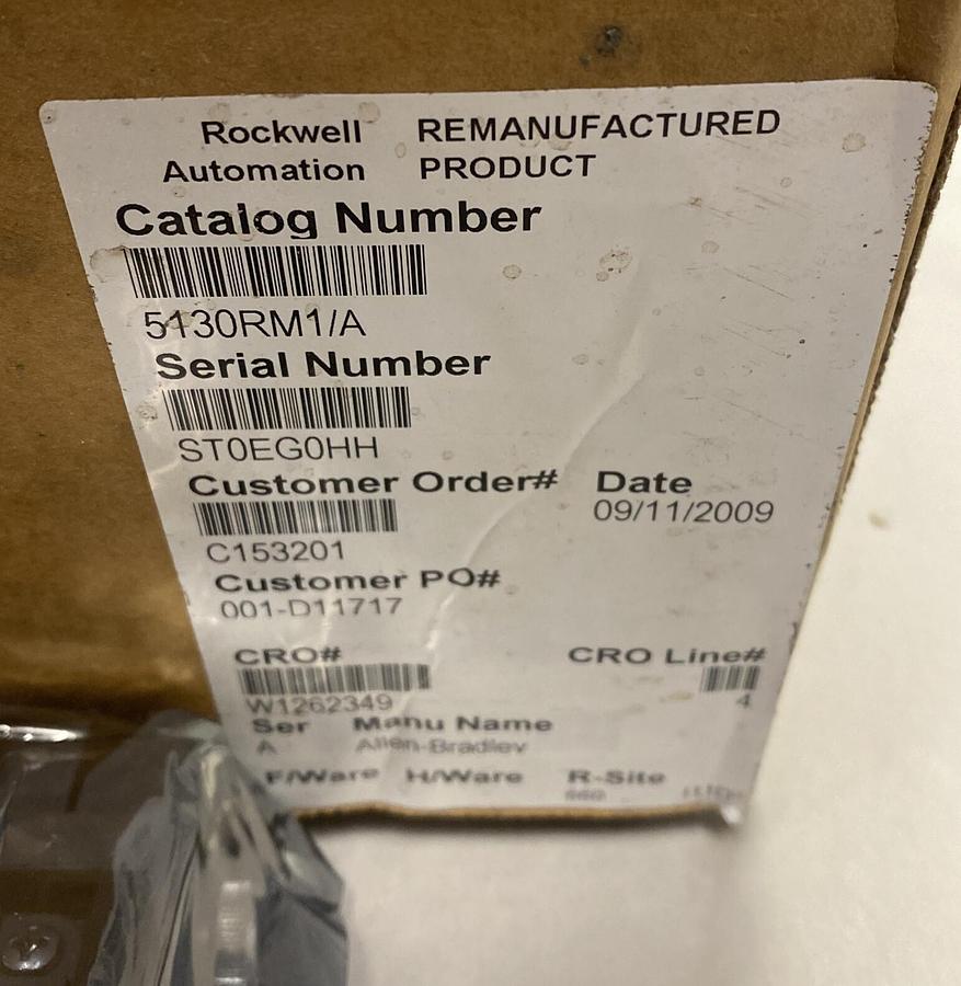 Used ALLEN BRADLEY,5130-RM1,SER A RESOURCE MANAGER DAUGHTER BOARD REFURBISHED SEALED