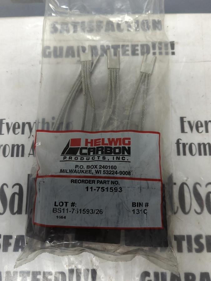 Used HELWIG CARBON,11-751593,CARBON MOTOR BRUSHES PACK OF 4 NEW