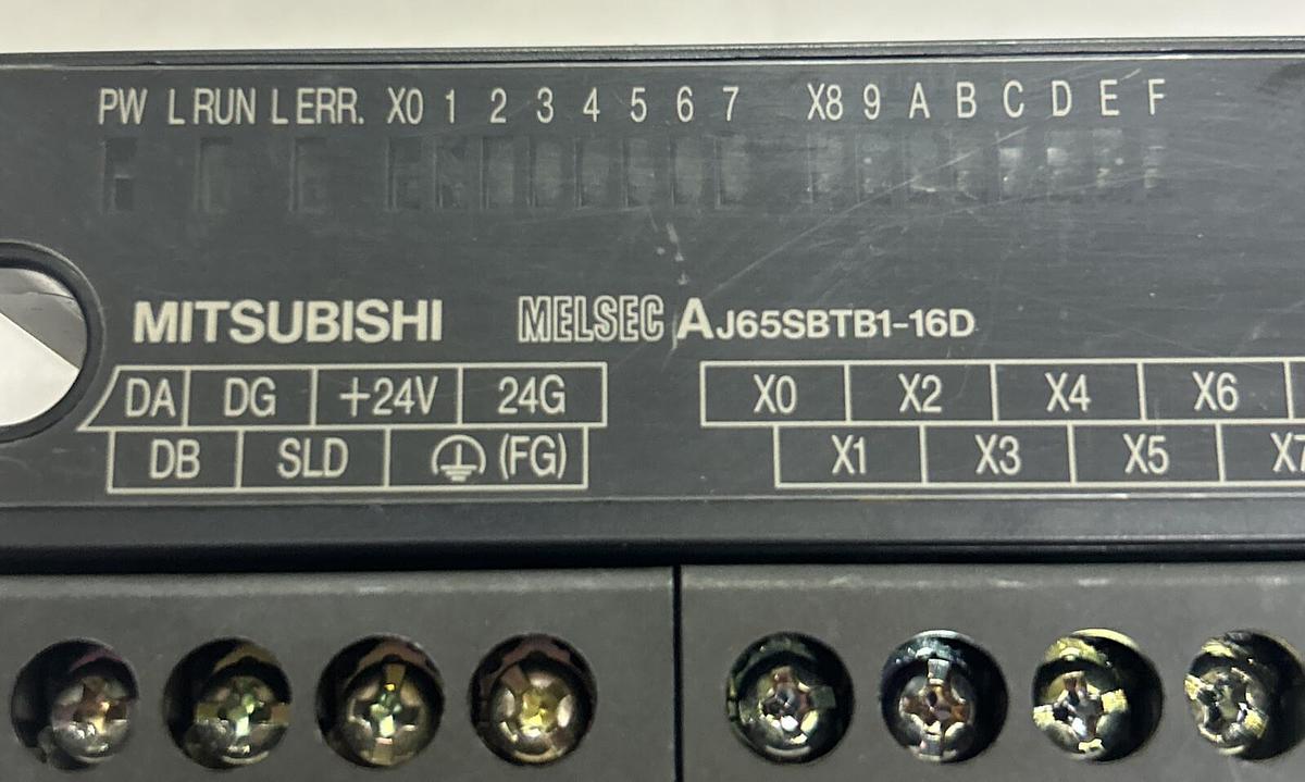 Used MITSUBISHI,AJ65SBTB1-16D,COMPACT REMOTE INPUT UNIT