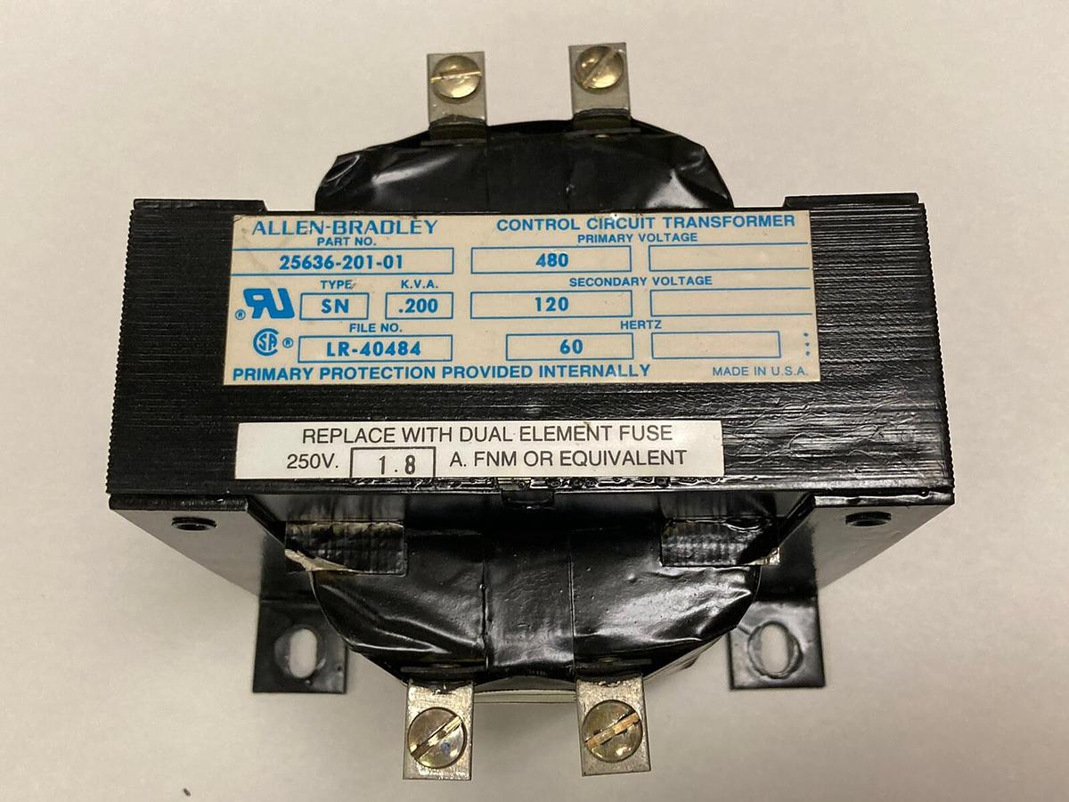 Used Allen Bradley,25636-201-01,Control Circuit Transformer