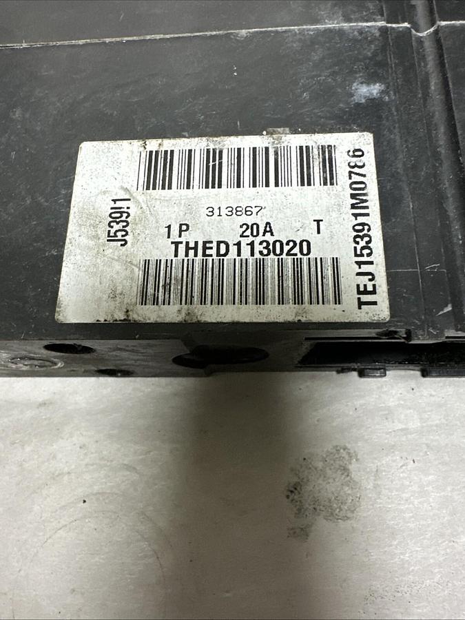 Used GE,THED113020,Circuit Breaker 227VAC 20Amp Single Pole