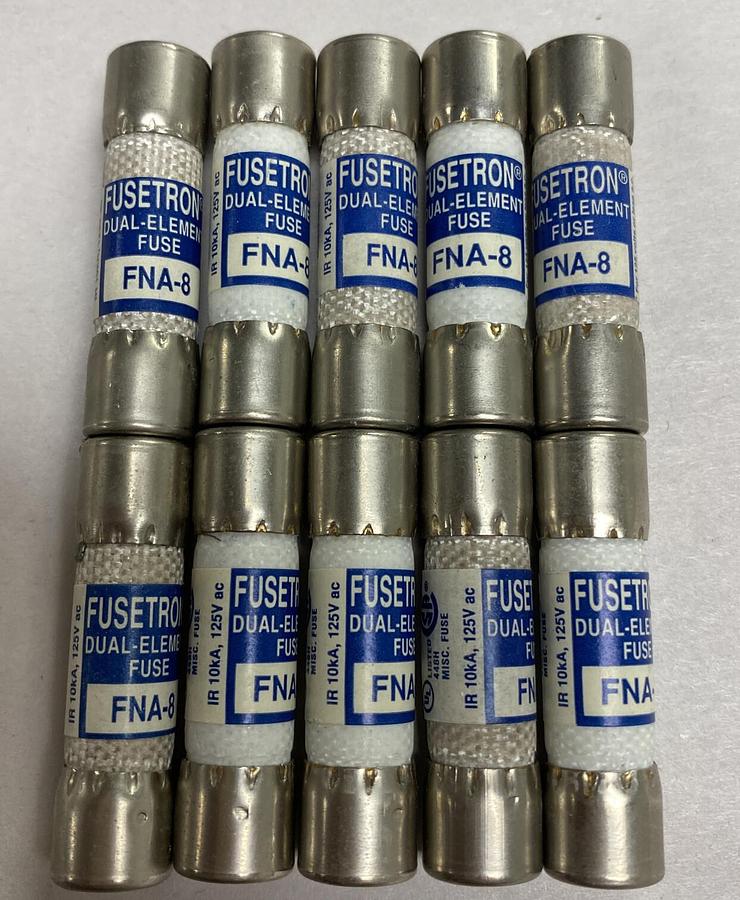 Cooper Bussmann,FNA-6,Fusetron Fuse Lot Of 10 NOS
