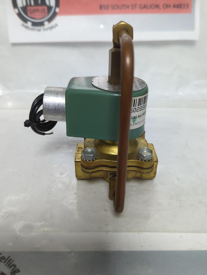 Used ASCO,8210B11,SOLENOID VALVE 2-WAY 1/2 INCH 115V 10.5 WATTS PRE-OWNED