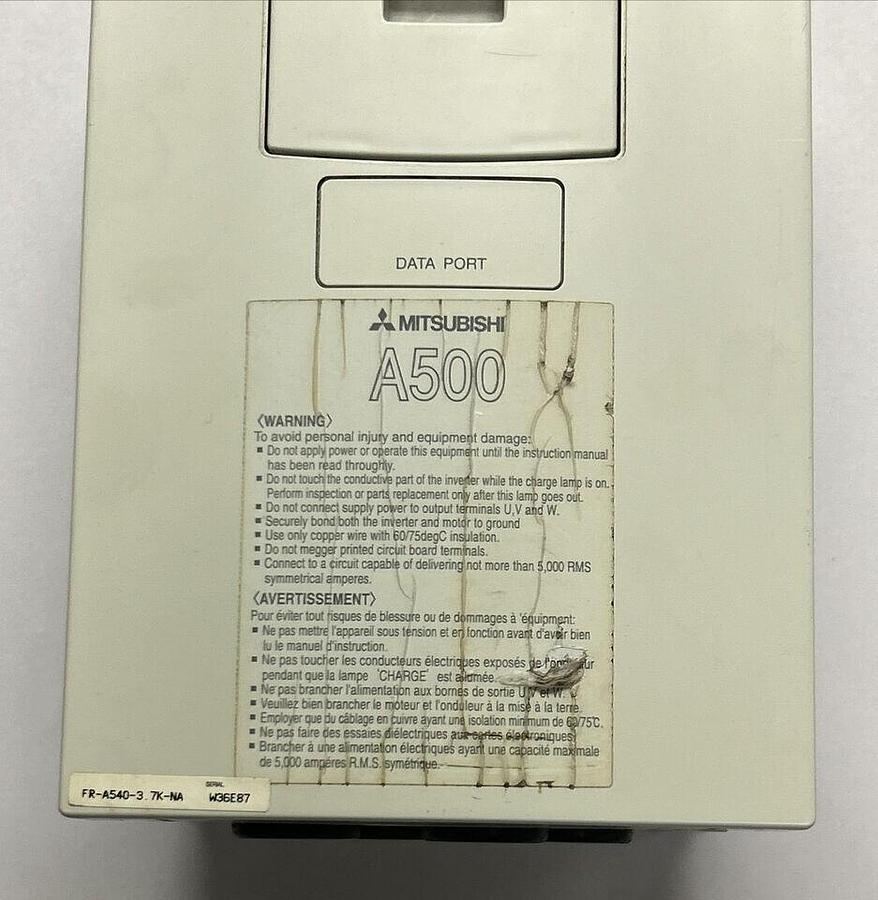 Used MITSUBISHI,FR-A540-3.7K-NA,AC DRIVE INVERTER
