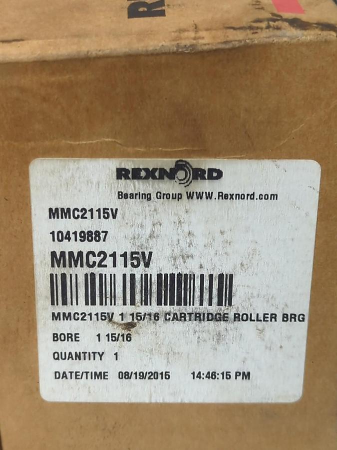 REXNORD,MMC2115V,SPHERICAL ROLLER BEARING CARTRIDGE 1-15/16 INCH BORE NOS