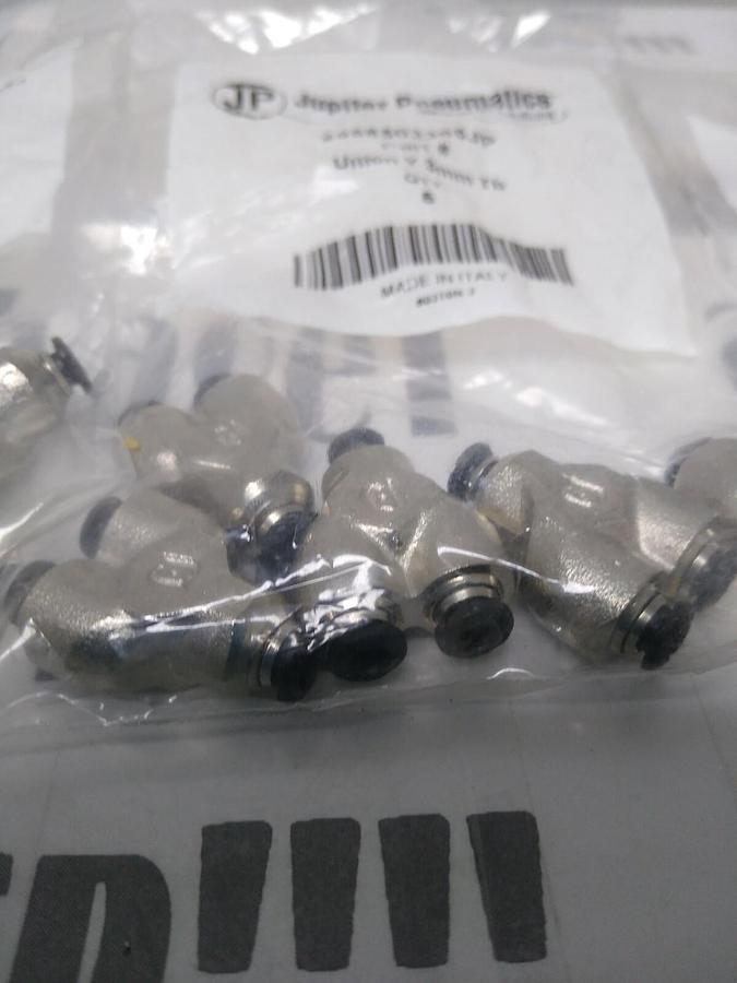 Used JUPITER PNEUMATICS,2558503365JP,TUBE UNION Y 3MM LOT OF 3-5PK BAGS