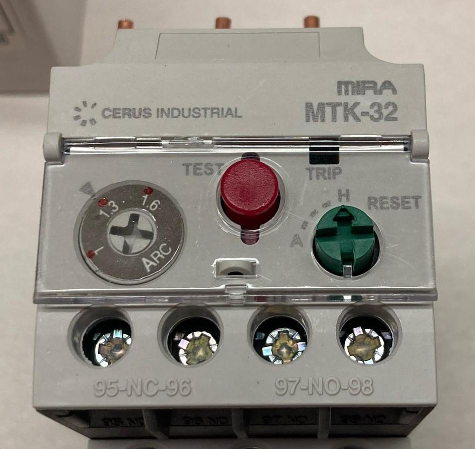 Cerus Industrial,MTK-32/3K 1.6S,Thermal Overload Relay 600Vac 10A