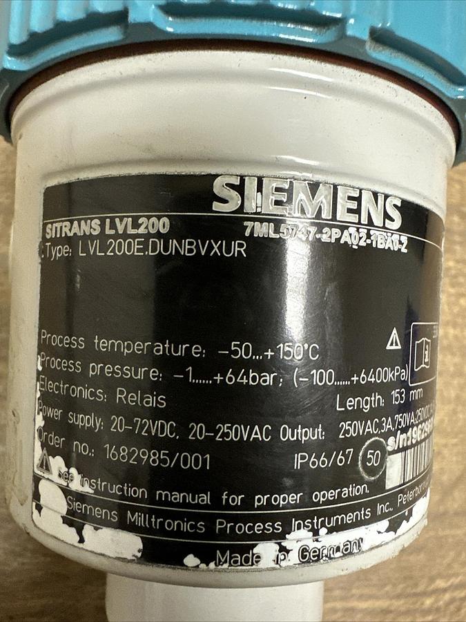 Siemens,7ML5747-2PA02-1BAO-Z,Vibrating Point Level Switch