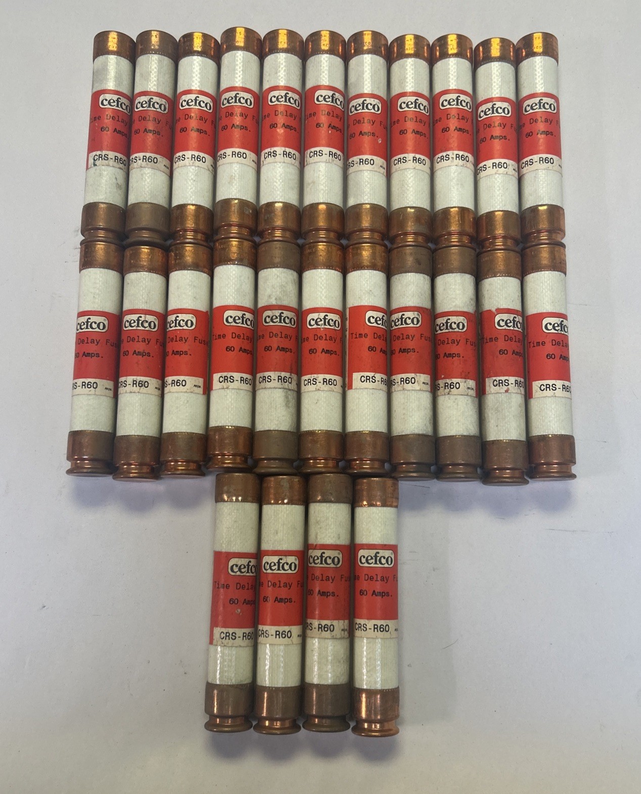 Used CEFCO,CRS-R60,FUSE 60A 600V LOT OF 26
