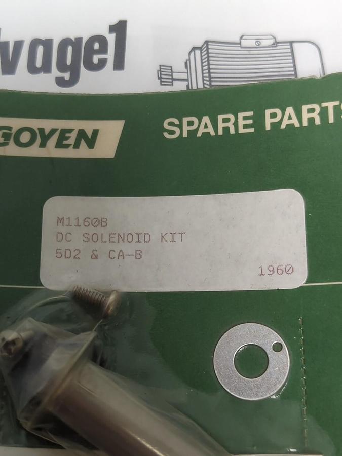 Used GOYEN,M1160B,DC SOLENOID KIT 5D2 & CA-B