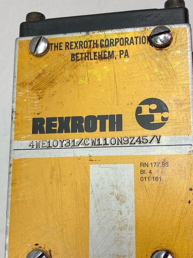 Used Rexroth,4WE10Y31/CW110N9Z45/V,Hydraulic Valve