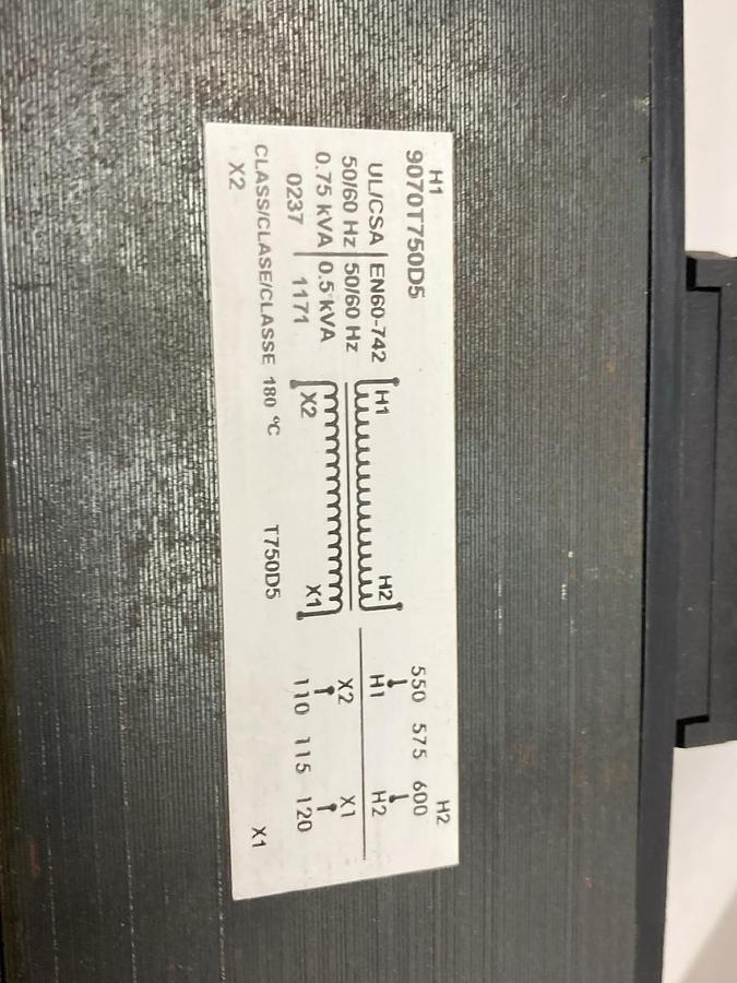 Schneider Electric,9070T750D5,Transformer 50/60Hz 0.75kVA