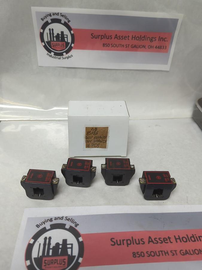 Used ALLEN-BRADLEY,85A86,COIL 120V 60HZ/CY 110V 50HZ/CY LOT OF 4 PRE-OWNED