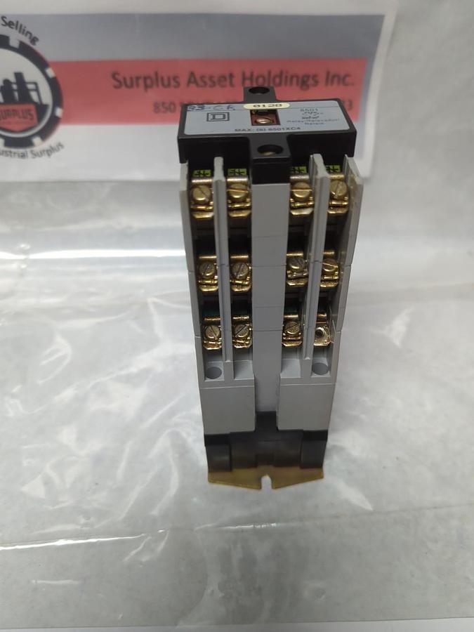 Used SQUARE D,8501XN040,INDUSTRIAL CONTROL RELAY SERIES A PRE-OWNED
