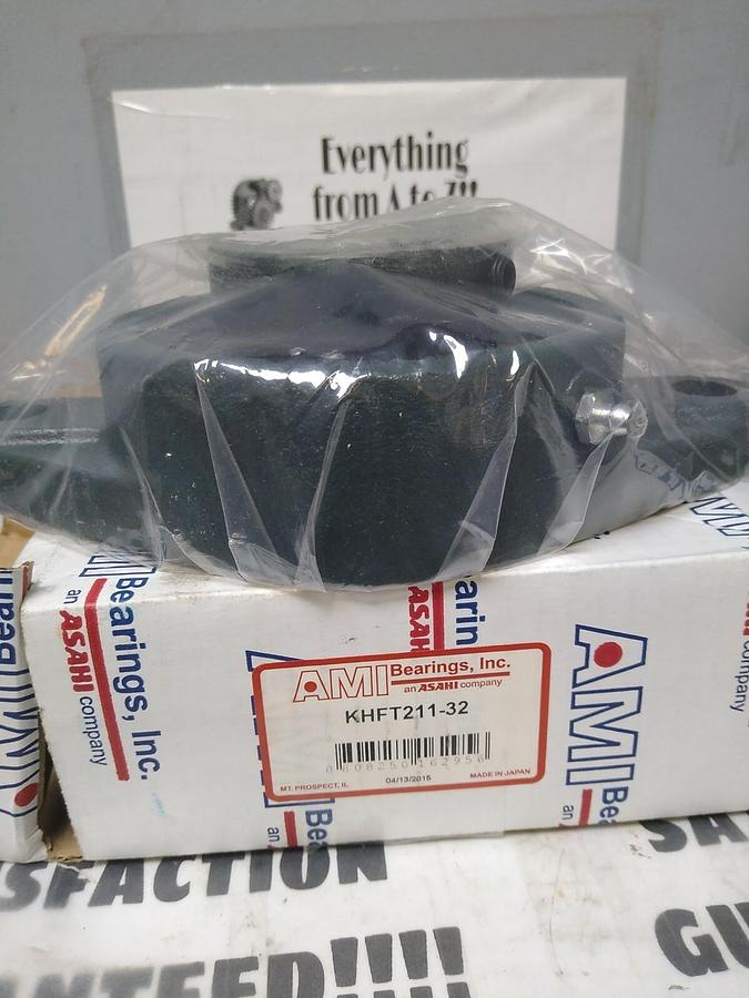 AMI,KHFT211-32,FLANGE MOUNT BEARING 2-BOLT BASE 2 INCH BORE NOS