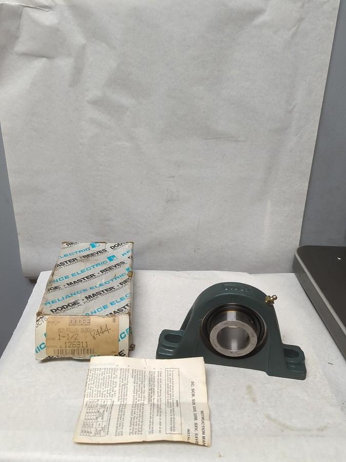 DODGE,126811,PILLOW BLOCK BEARING 1-1/2 INCH BORE NOS