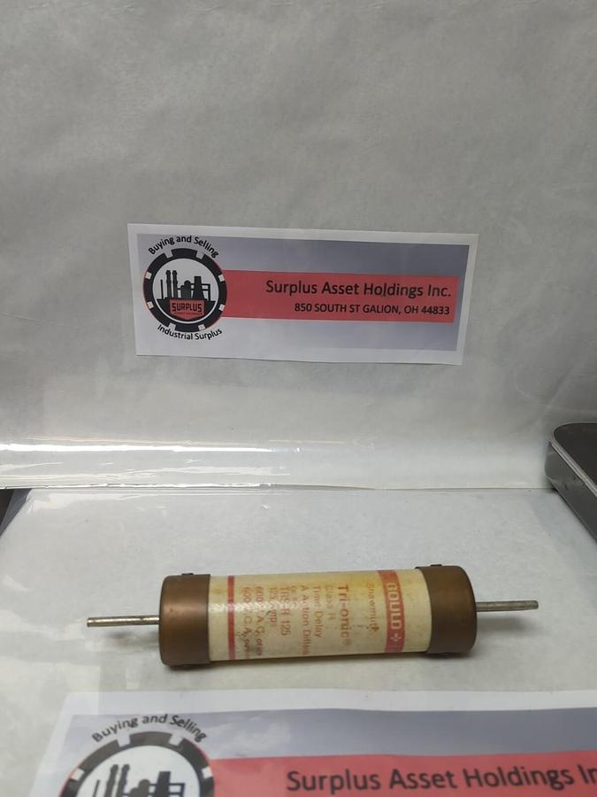Used GOULD SHAWMUT,TRSR-125,TRI-ONIC 125 AMP FUSE PRE-OWNED