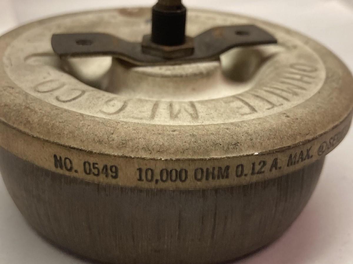 Used Ohmite,0549,Rheostat 10K OHM 0.12A Series A