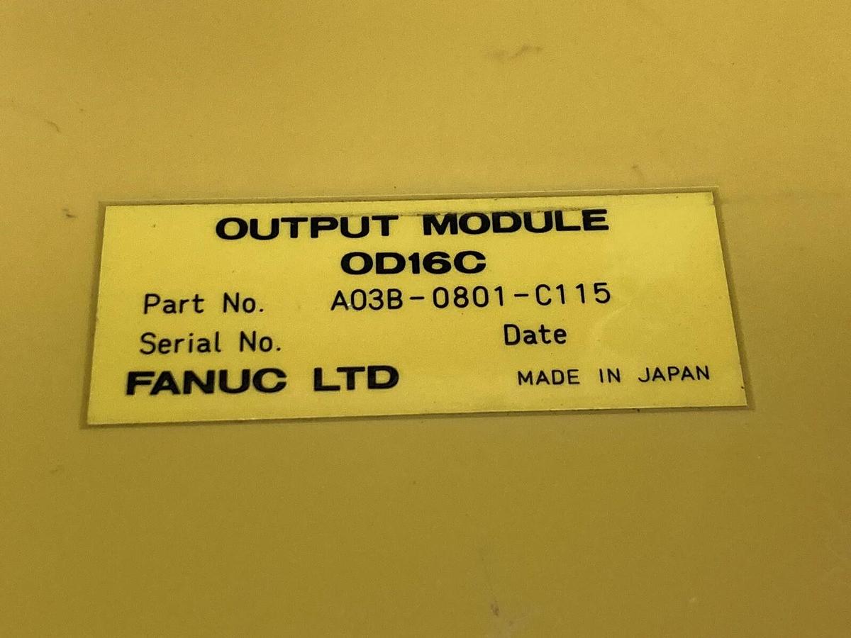 Used Fanuc,OD16C A03B-0801-C115,Output Module