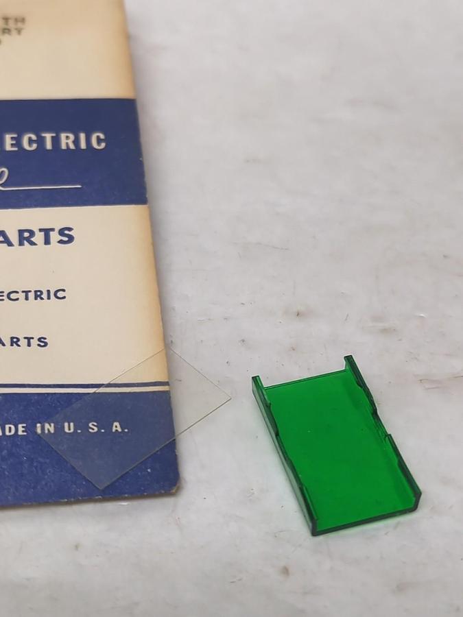 GENERAL ELECTRIC,CR103DN1G1,LENS CAP WITH LEGEND INSERT GREEN NOS